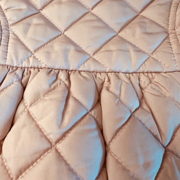 Janie & Jack Quilted blush colored zippered infant Jacket size 6-12 months - Picture 6 of 9